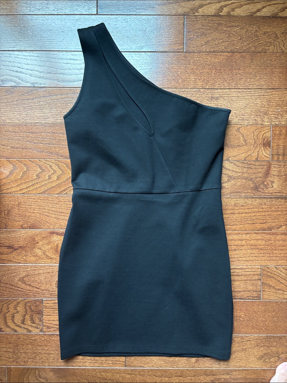 Superdown Black One-Shoulder Bodycon Mini Dress